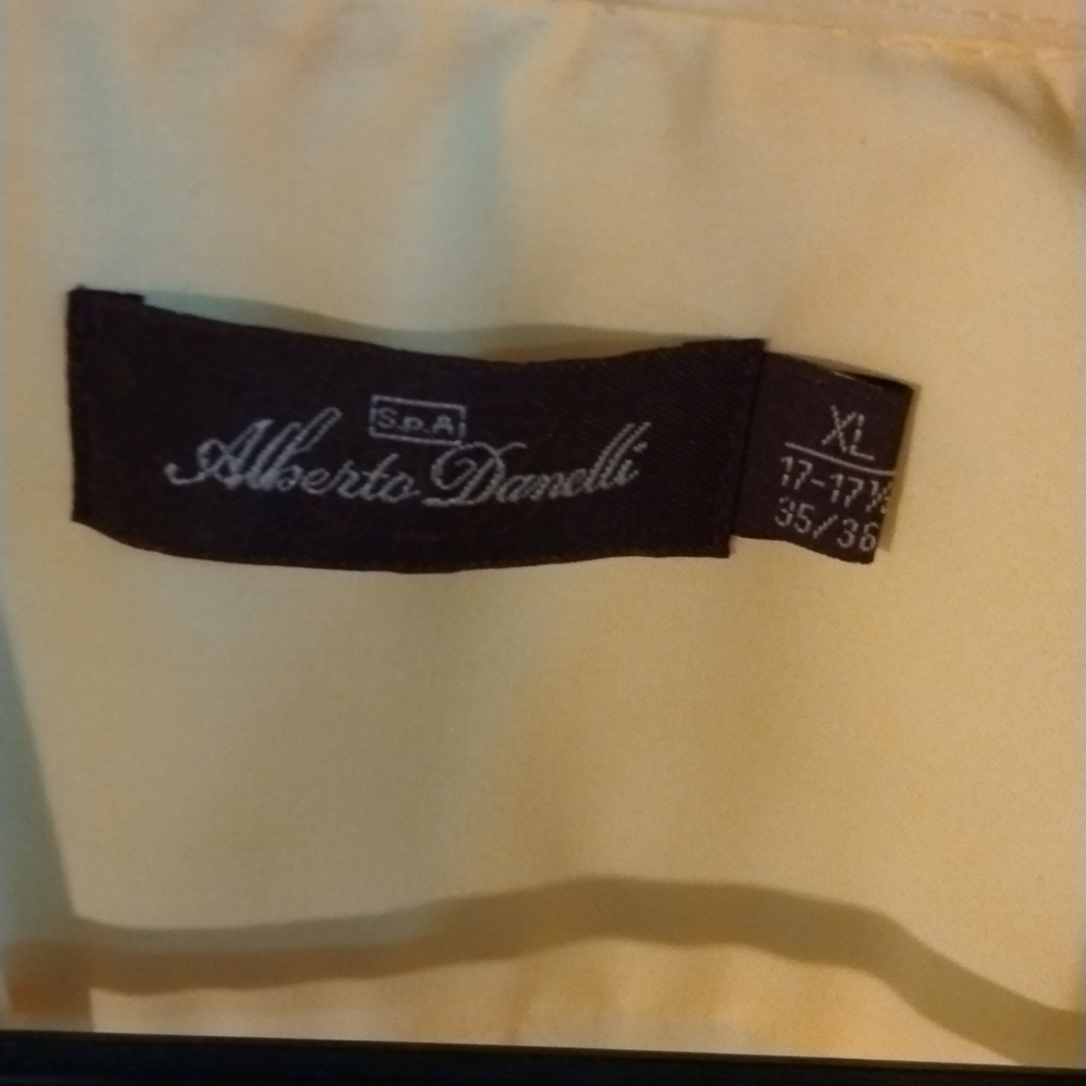 Men's XL Yellow Dress Shirt